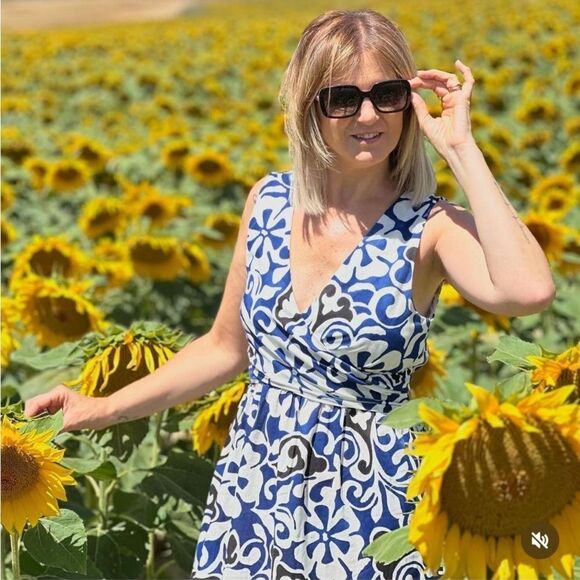 Zara printed crossed dress NWT - Picture 4 of 10